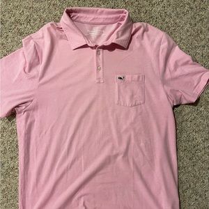 Vineyard Vines - Collared Shirt. 
Size - Large. 
Color - Light Pink.